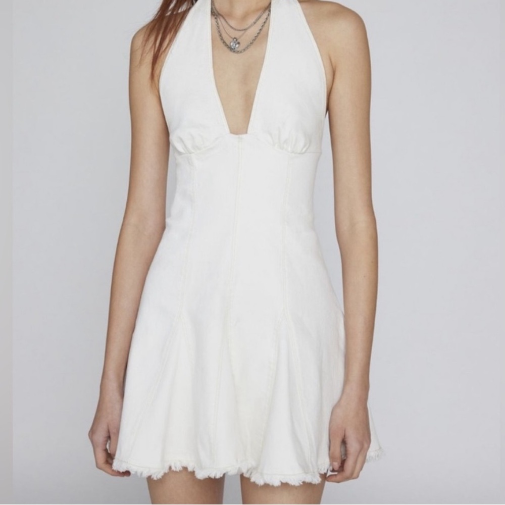 Kimchi Blue Denim Halter Dress